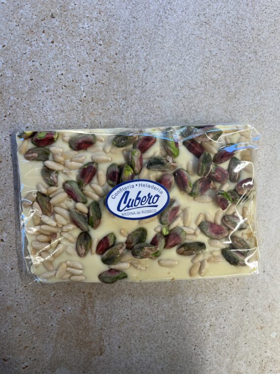 Chocolate blanco con frutos secos